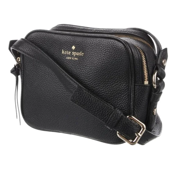 KATE SPADE New York Leather Crossbody Bag in Black “Camera Bag” - Picture 3 of 9